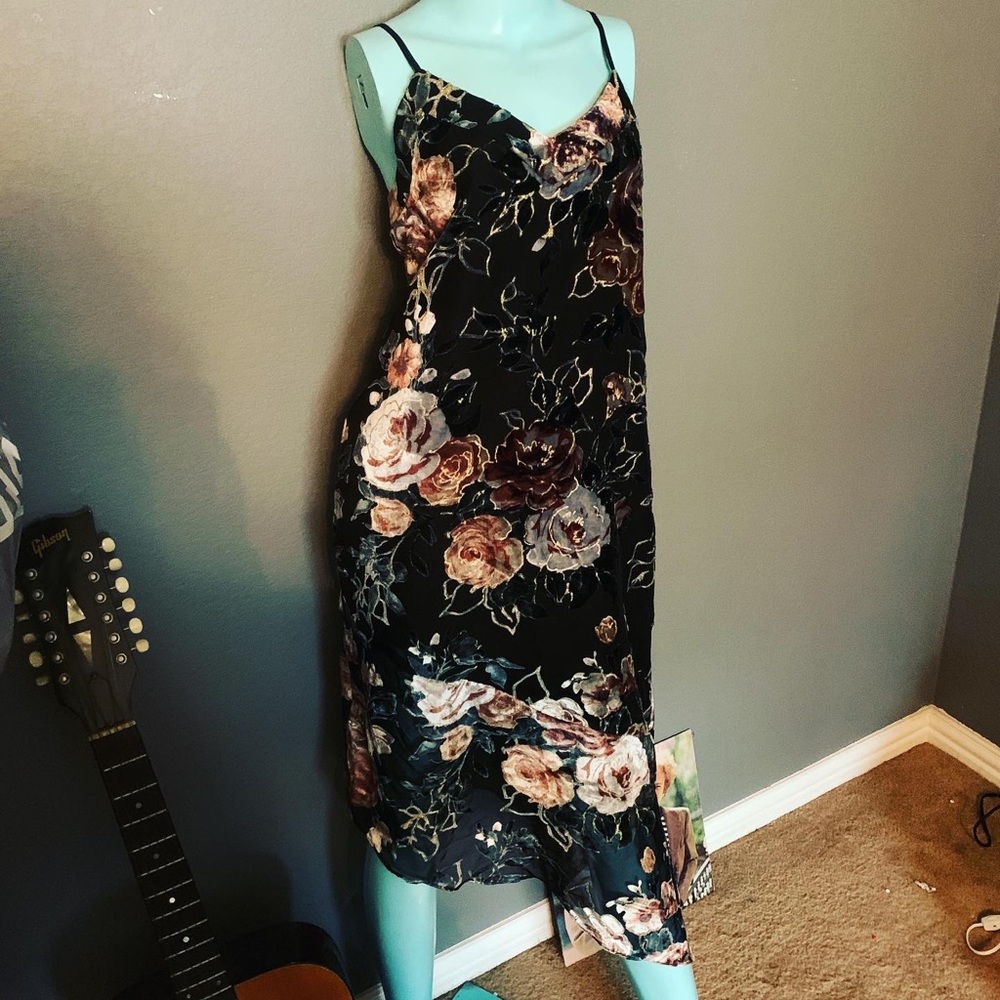 NWOT Anthropologie Nannette Burnout Velvet Floral